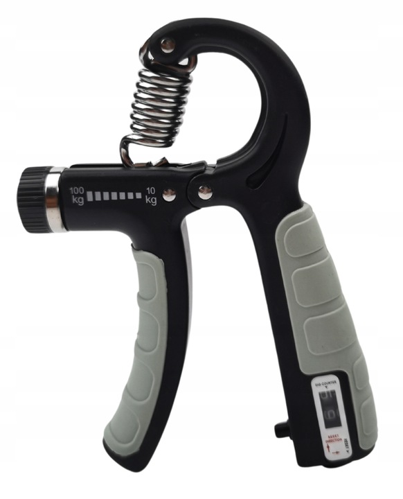 2x Ściskacz gripper z licznikiem regulowany 10-100kg do ćwiczeń nadgarstka