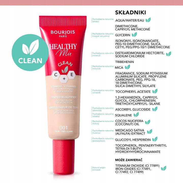 Bourjois Healthy Mix Krem tonizujący 003 Light