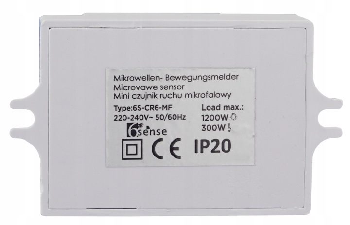 CZUJNIK RUCHU ZMIERZCHU MIKROFALOWY SENSOR CZUJKA DO LED PIR