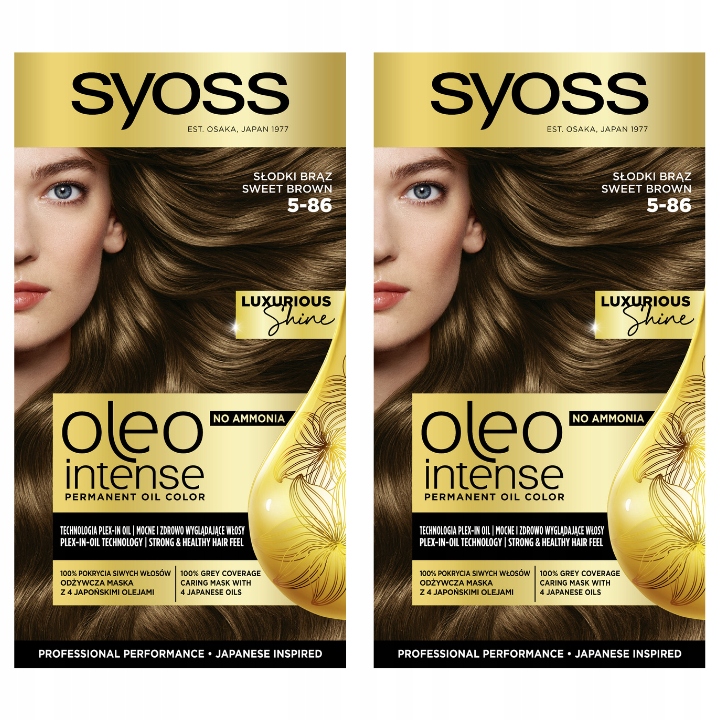 Syoss Oleo Farba do włosów słodki brąz 5-86 x 2