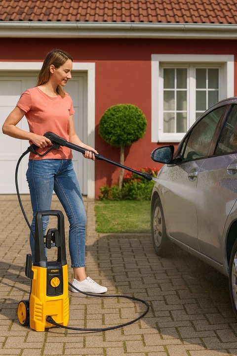 Samossąca myjka ciśnieniowa Riwall REPW 130M 230 barEW aluminiowa