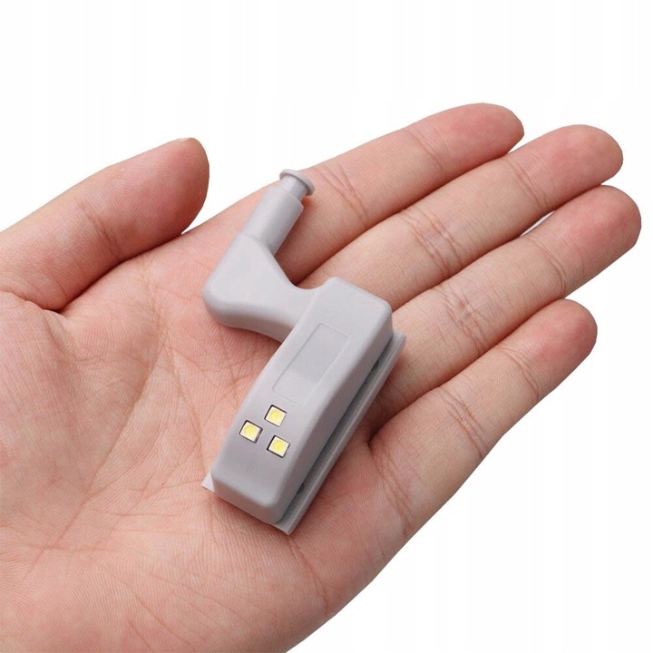 10x LAMPKA LAMPKI DO SZAFKI SZAFY NA ZAWIAS ZAWIASY DRZWI 3LED +