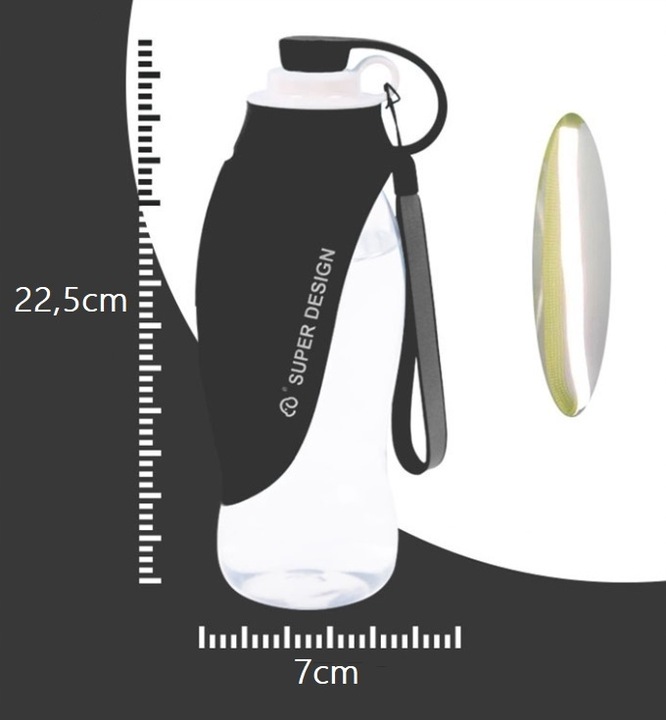 Butelka miska LIŚĆ POIDŁO dla Psa 500ml U008