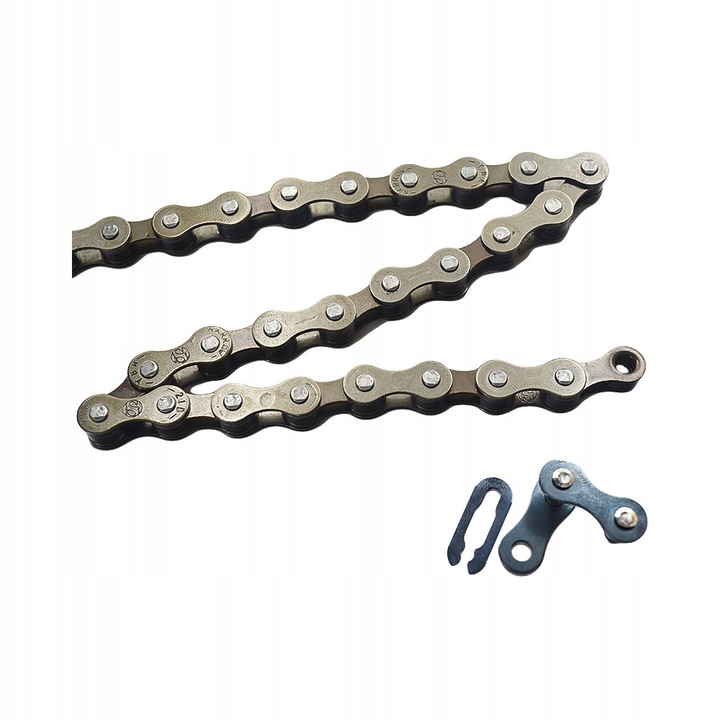 Łańcuch rowerowy 1 rzędowy 106 ogniw do roweru M1/2 x 1/8 cala pin 8,6 mm
