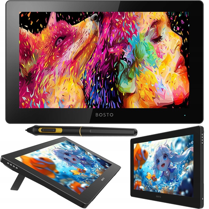 BOSTO BT-16UHD Profesjonalny Tablet graficzny z piórem 16384 st 15,6" 4K