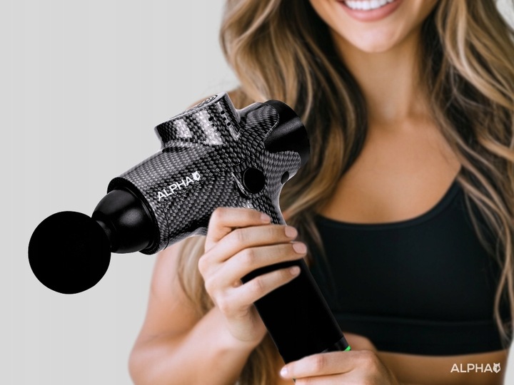 Pistolet do Masażu Alpha Massage Gun Pro - Masażer do Pleców, Ciała i Stóp