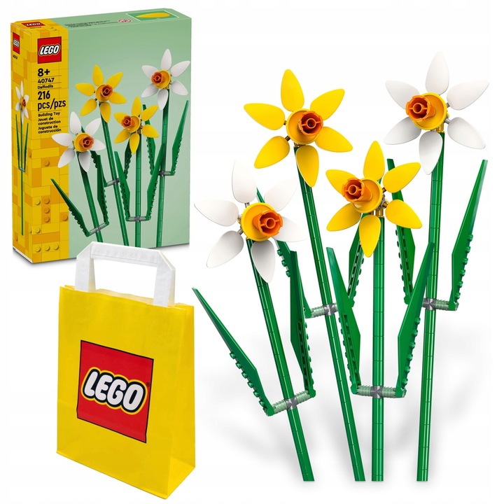 KLOCKI LEGO 40747 ŻONKILE KWIATY KWIAT BUKIET PREZENT NA DZIEN MAMY + TORBA