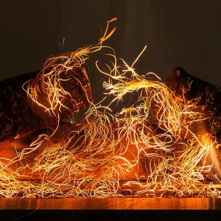 WŁÓKNA ŻAROWE DO BIOKOMINKA KOMINKA NA BIOPALIWO EFEKT ŻARZENIA ISKIER