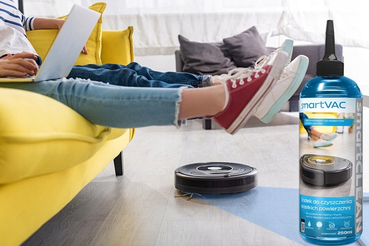 PŁYN DO ROBOTÓW MOPUJĄCYCH SPRZĄTAJĄCYCH BIONICZNYCH 2x 250ml SmartVAC