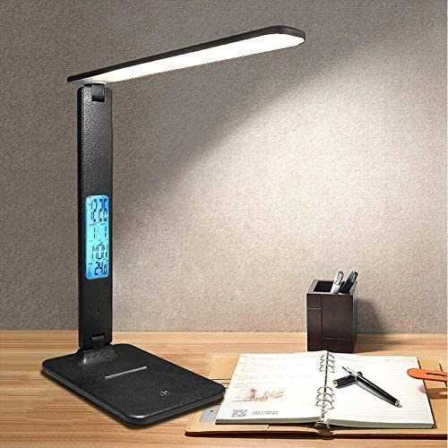 Lampka biurkowa LED lampa na biurko WYŚWIETLACZ LED Zegar Data 5