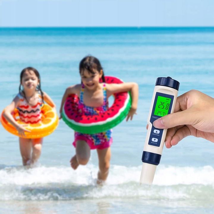 MIERNIK ELEKTRONICZNY TEMPERATURA TESTER PH/TDS/EC/SALINITY/ WODY TESTER