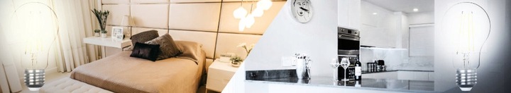 Zestaw 6x Żarówka LED E27 A60 8W=75W Filament 1055lm Ozdobna Brak Migotania