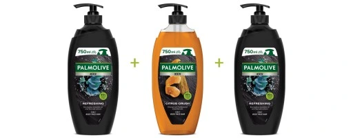 PALMOLIVE MEN żel pod prysznic męski 3x750 ml