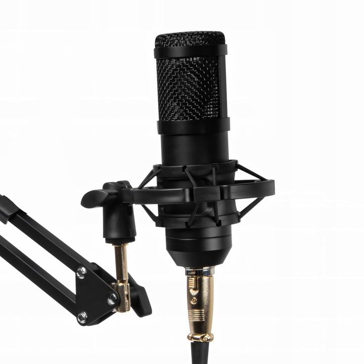 MIKROFON STUDYJNY USB JACK POJEMNOŚCIOWY GAMINGOWY ZESTAW POP FILTR STATYW