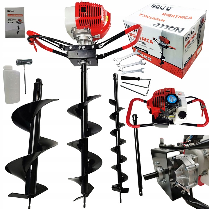 WIERTNICA GLEBOWA ŚWIDER SPALINOWY FI 10/20/30 CM