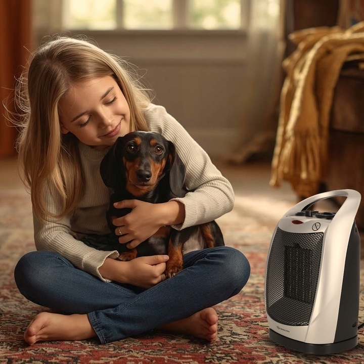 TERMOWENTYLATOR FARELKA GRZEJNIK ELEKTRYCZNY CERAMICZNY Z TERMOSTATEM