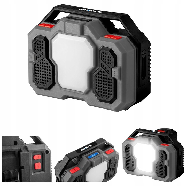 Radio budowlane aku-sieciowe Energy+ bluetooth