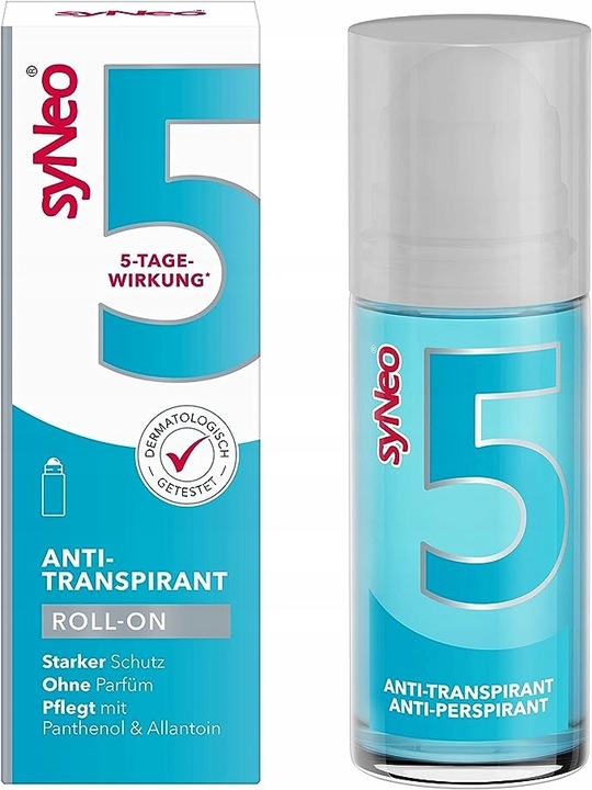 Antyperspirant roll-on (w kulce) SyNeo 5 - 50 ml, walka z