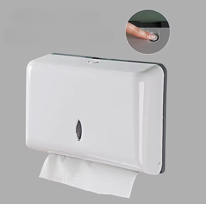 POJEMNIK DOZOWNIK PODAJNIK RĘCZNIKI PAPIEROWE ZZ BIAŁY NAŚCIENNY