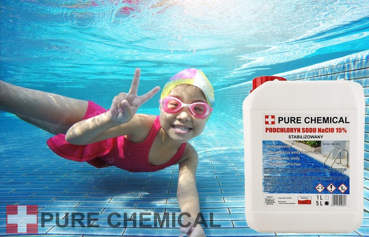 PODCHLORYN SODU 15% CHLOR W PŁYNIE DO BASENU 5L