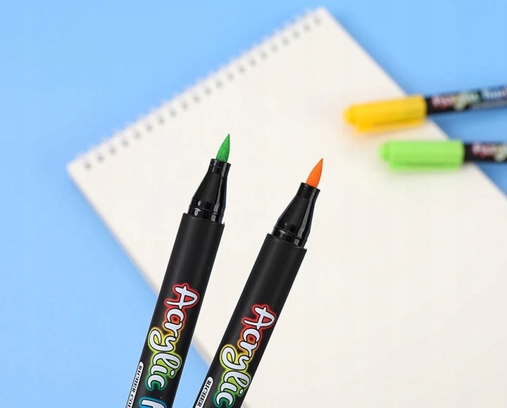 Pisaki Flamastry Mazaki AKRYLOWE 12szt (C025)