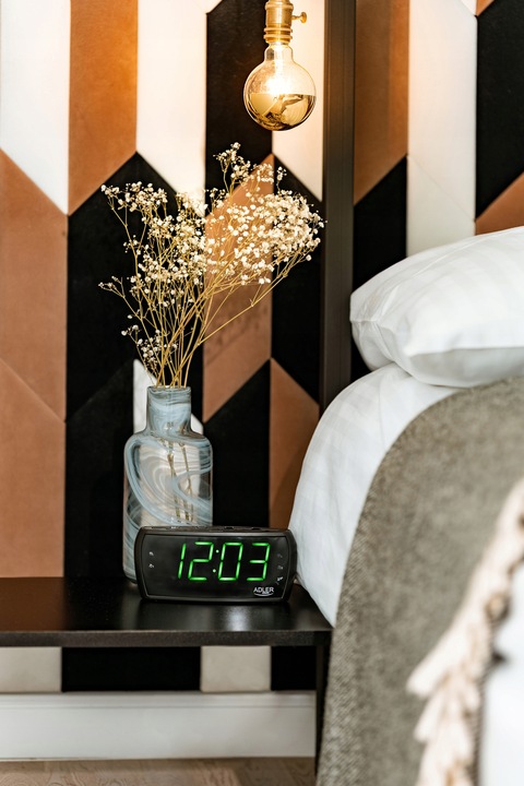 Radio sieciowe Radiobudzik Budzik Zegar AM, FM Adler AD1121