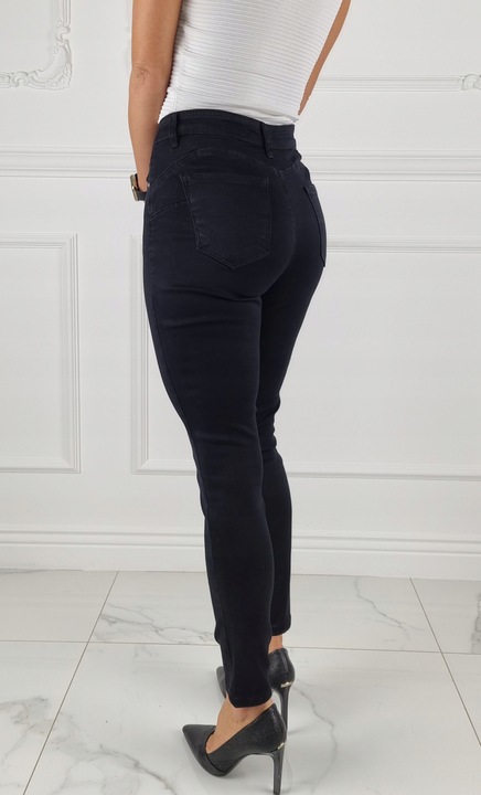 M.SARA WYSZCZUPLAJĄCE SPODNIE DAMSKIE JEANSY PUSH UP WYSOKI STAN ELASTYCZNE