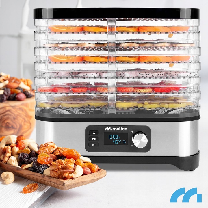 DUŻA SUSZARKA DO GRZYBÓW OWOCÓW WARZYW SPOŻYWCZA 6 SIT MOCNA 450W