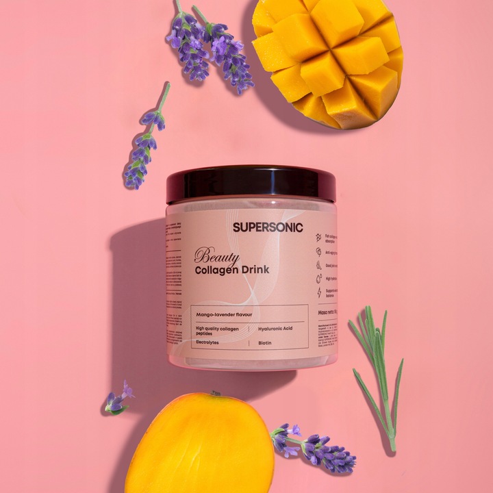 SUPERSONIC Collagen kolagen Beauty Drink Mango