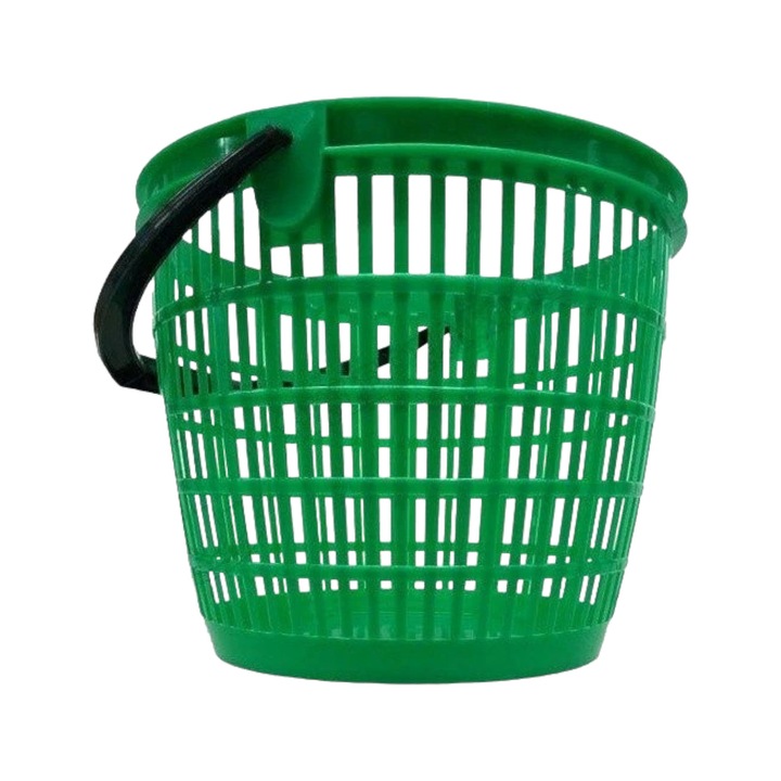 2x KOSZ 12L NA GRZYBY OWOCE ZIEMNIAKI KOSZYK PLASTIKOWY ZIELONY WIADERKO