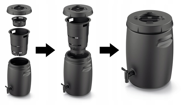 Kompostownik Zbiornik do wytwarzania Nawozu 25 L