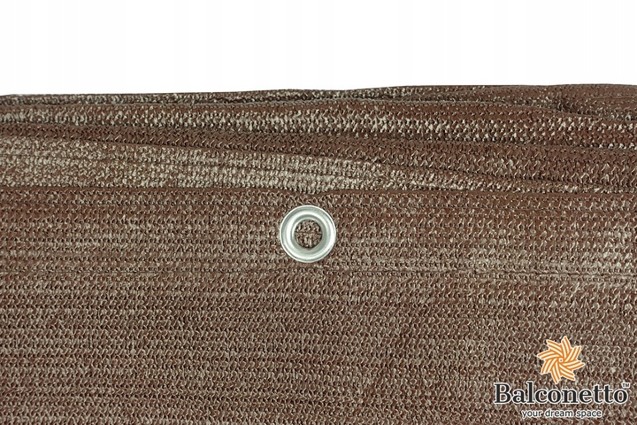 MATA OSŁONA balkonowa osłonowa brązowa 0,9x5m UV na BALKON brąz UV