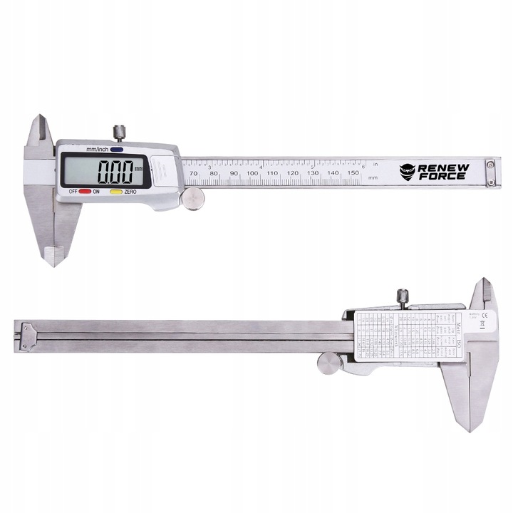 DOKŁADNA Suwmiarka elektroniczna ZE STALI NIERDZEWNEJ cyfrowa 0-150mm