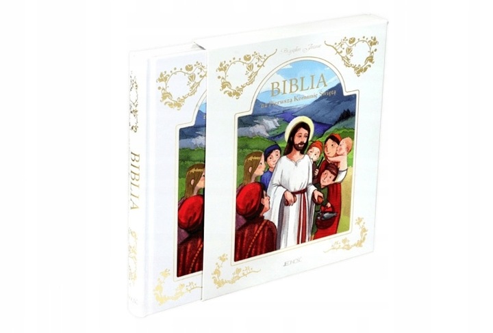 Przyjąłem Jezusa Biblia na Pierwszą Komunię w etui