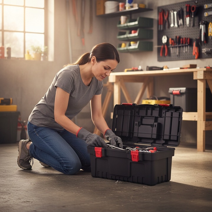 Skrzynka narzędziowa uniwersalana 55x27 nowy model 2024 warsztatowa