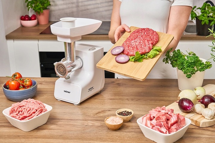 MASZYNKA DO MIELENIA MIĘSA ZELMER ZMM3512B SZATKOWNICA BIAŁA 1500W