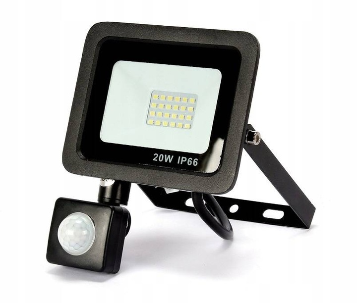 Naświetlacz Lampa Halogen LED 20W Czujnik Ruchu