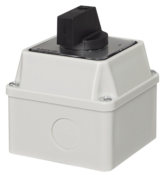 ŁĄCZNIK WYŁĄCZNIK KRZYWKOWY 16A 0-1 3F W MAŁEJ OBUDOWIE 70x70 IP65