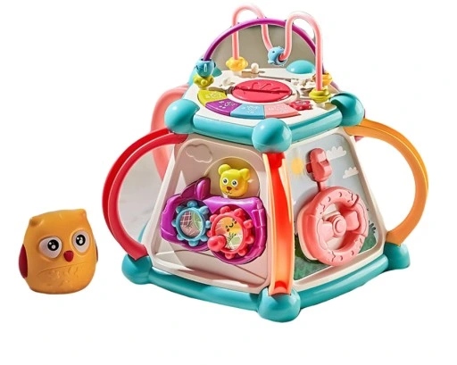 INTERAKTYWNA KOSTKA EDUKACYJNA DŹWIĘK ŚWIATŁO 7w1