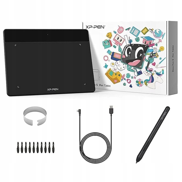 TABLET GRAFICZNY XP-PEN DECO FUN S CZARNY 8192 ST 5080 LPI DLA GRAFIKA