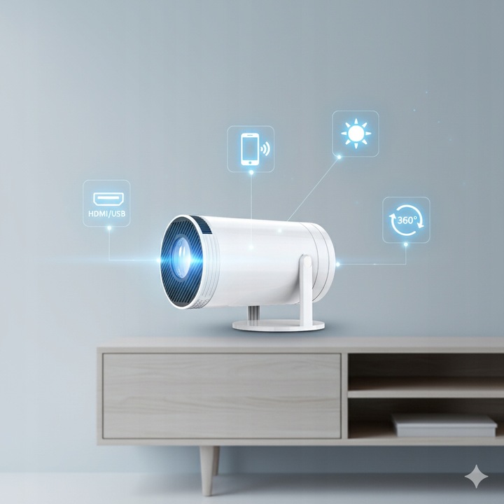 MINI PROJEKTOR PRZENOŚNY DreamCatcher Z40 RZUTNIK FULL HD 4000 LM