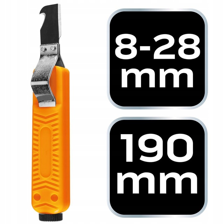 Ściągacz izolacji z hakiem nóż elektryka 180mm 01-547 NEO TOOLS