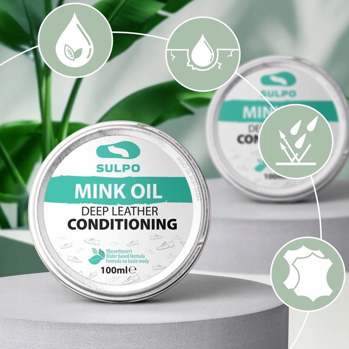 Pasta do butów skórzanych Mink Oil impregnująca olejowa tłuszcz do