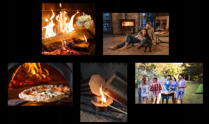 Podpałka Rozpałka Ekologiczna do Kominka Pieca Grila Eco Super Wydajna 2Kg