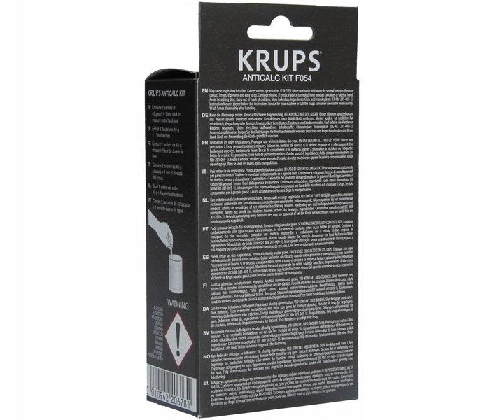 2x Oryginalny odkamieniacz do ekspresów KRUPS F054 AntiCALC KIT
