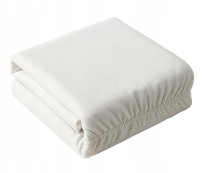 PRZEŚCIERADŁO Z GUMKĄ 100% BAWEŁNA OEKO-TEX GRUBE MIĘKKIE BIAŁE 90X200