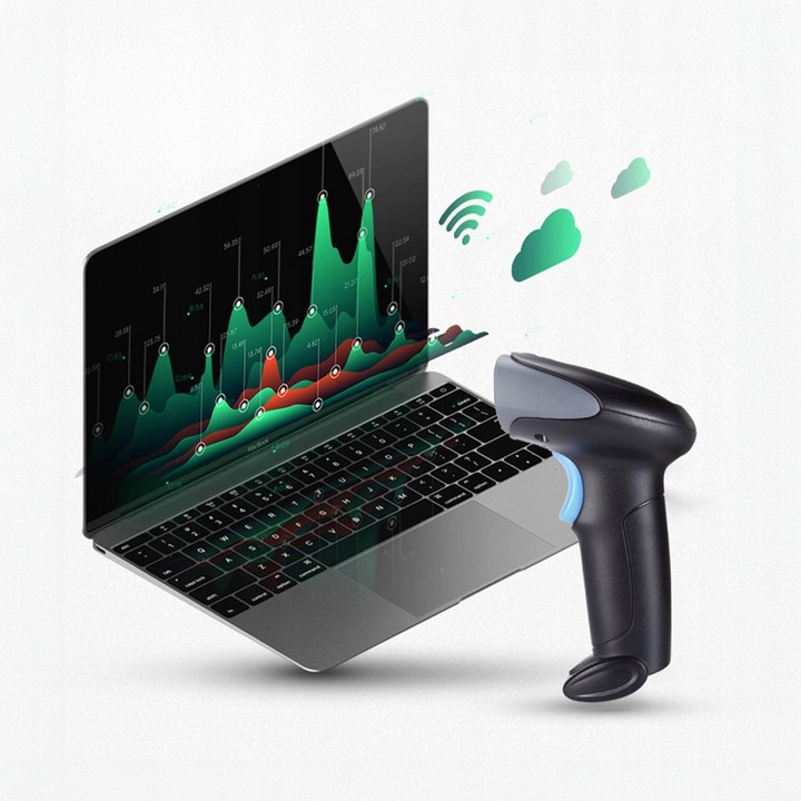 Czytnik Skaner Kodów Kreskowych Stacjonarny Laserowy EAN USB Przewodowy 1D