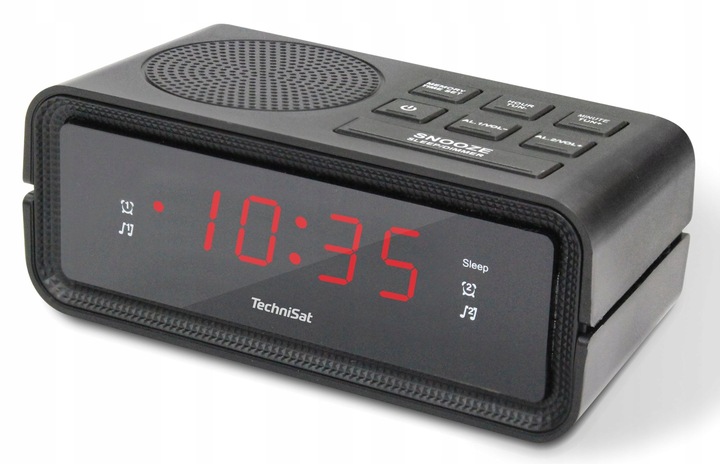 RadioBudzik Zegar Radio Tuner FM TechniSat DigiClock Budzik LED Duże