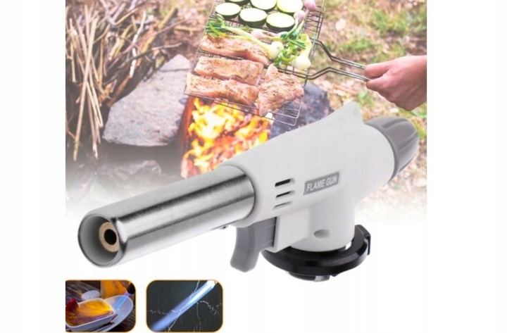 PALNIK GAZOWY OPALARKA LUTLAMPA + 6 x KARTUSZE GAZY NABOJE + RĘKAWICE