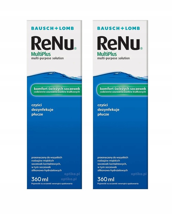 PŁYN DO SOCZEWEK RENU MULTIPLUS 360 ML x 2 BAUSCH&LOMB